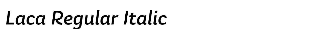 Laca Regular Italic